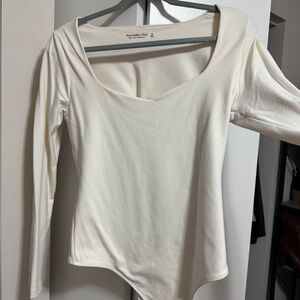 Abercrombie & Fitch Cream Bodysuit